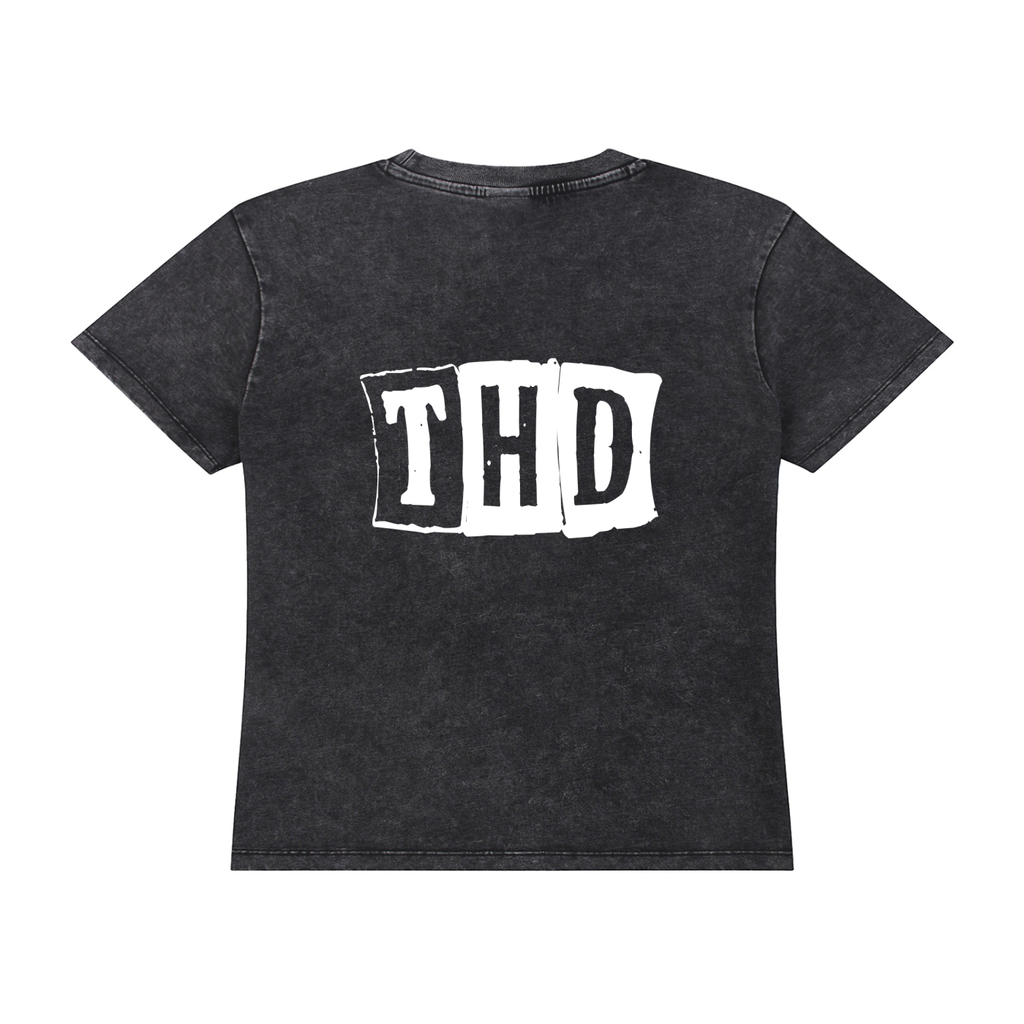 'CARDZ' Vintage Wash Drop Shoulder T-shirt