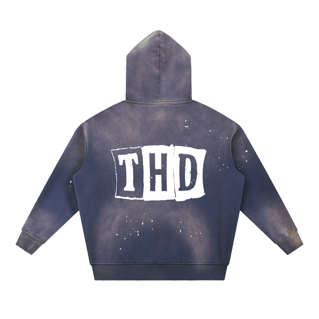 'CARDZ' Vintage Paint Splatter Hoodie