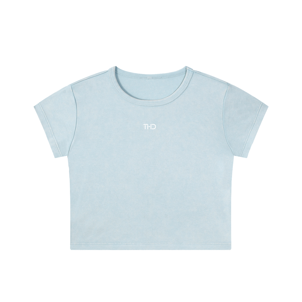Snow Washed Crop Top