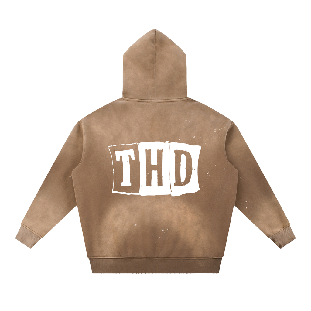 'CARDZ' Vintage Paint Splatter Hoodie