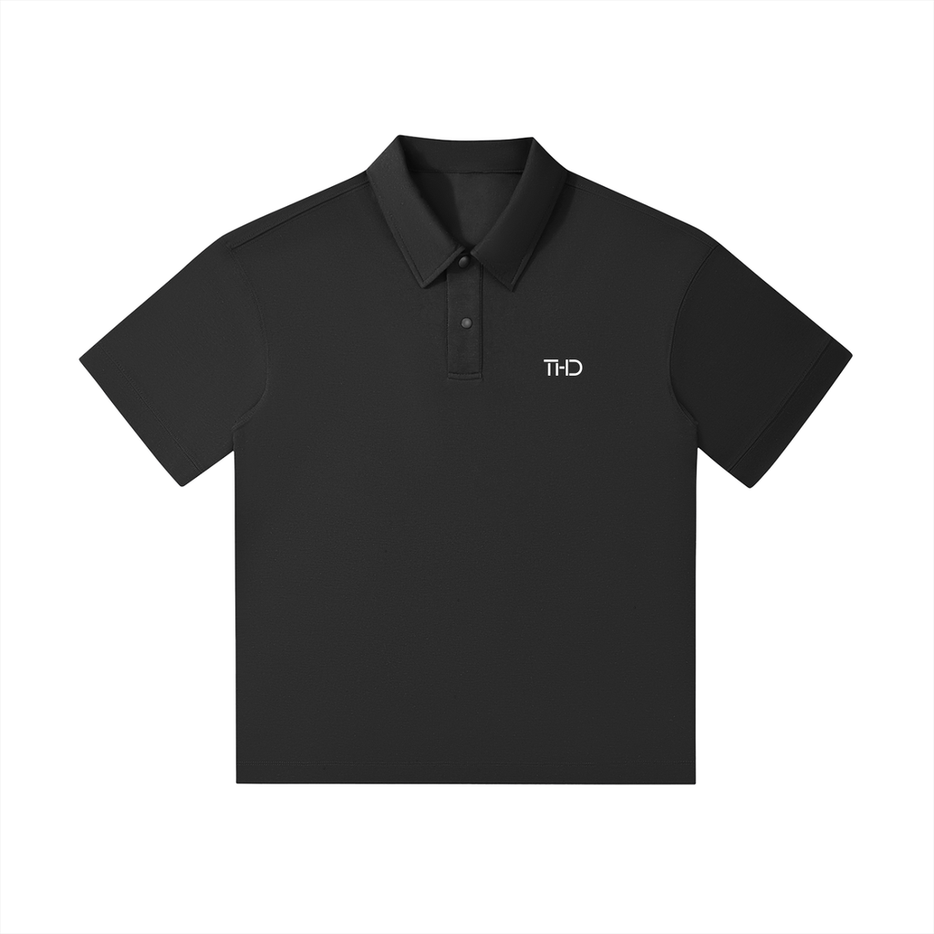 Drop Shoulder Short-Sleeve Polo