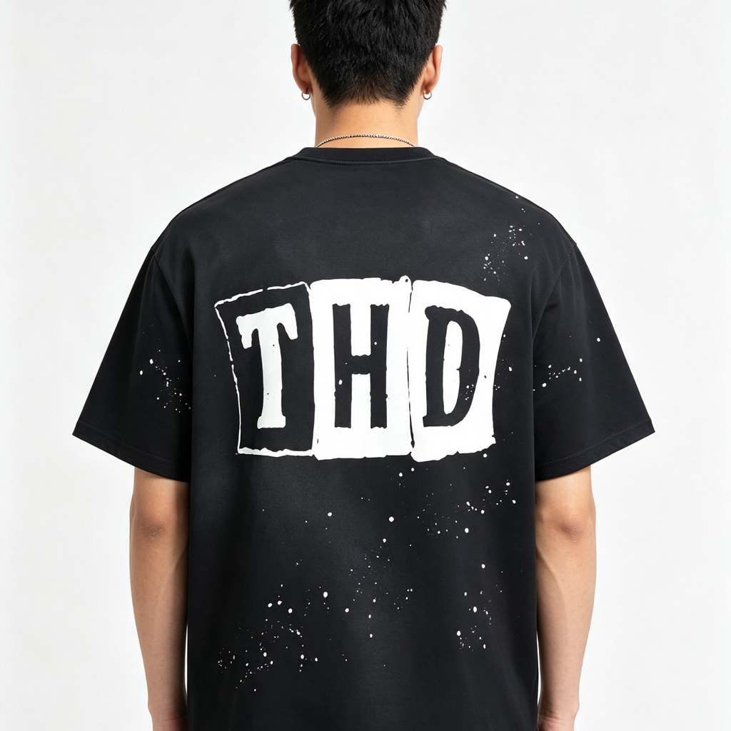 'CARDZ' Sunfade Paint Splatter T-Shirt