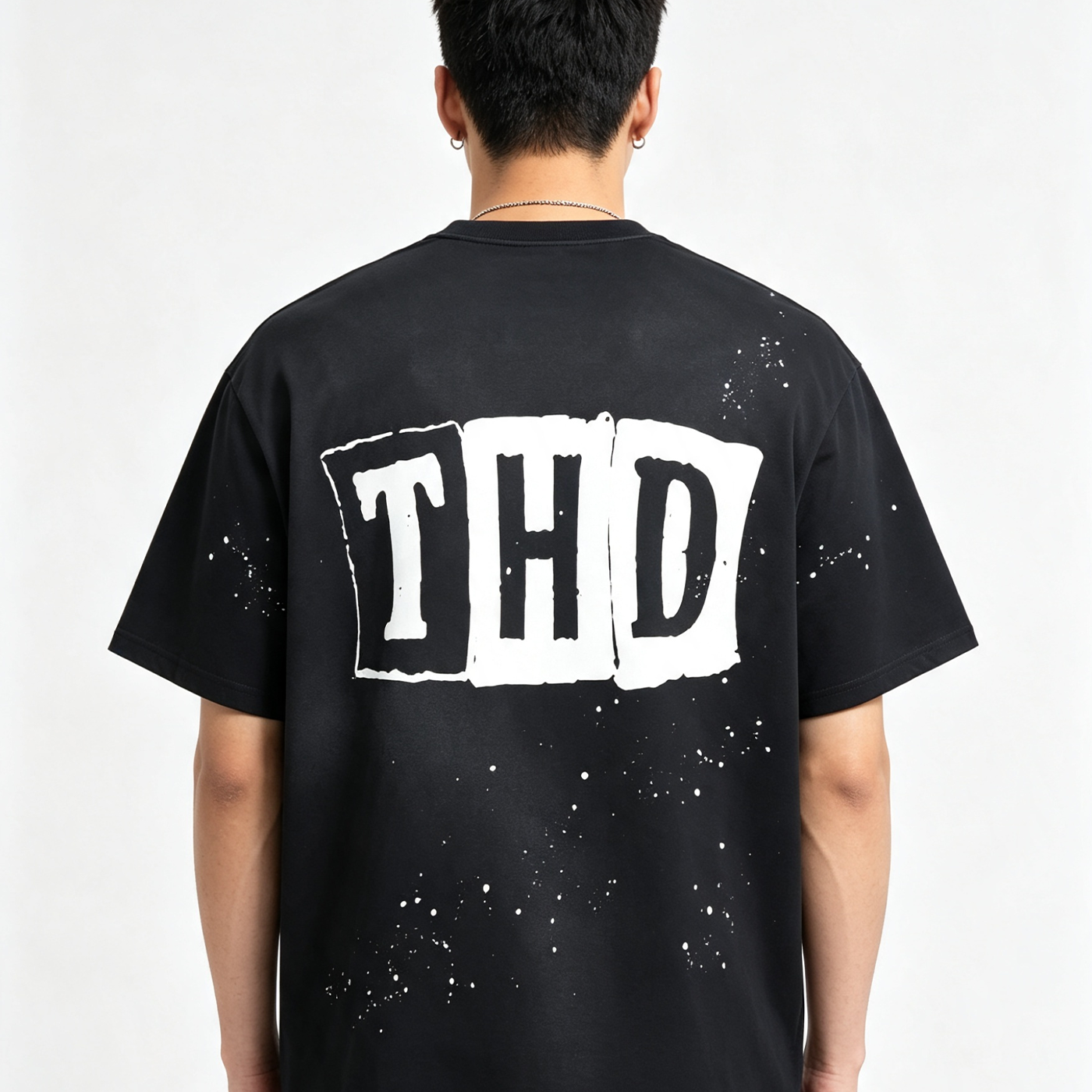 'CARDZ' Sunfade Paint Splatter T-Shirt
