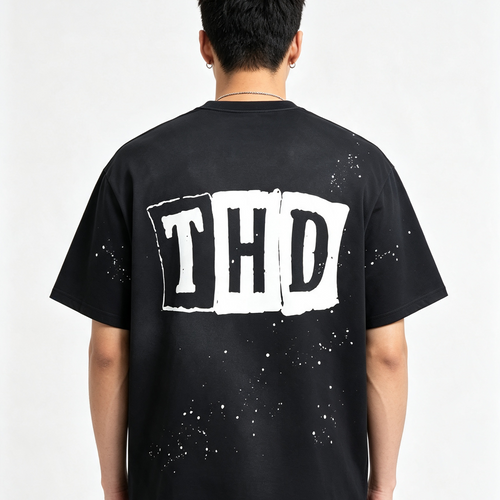 'CARDZ' Sunfade Paint Splatter T-Shirt