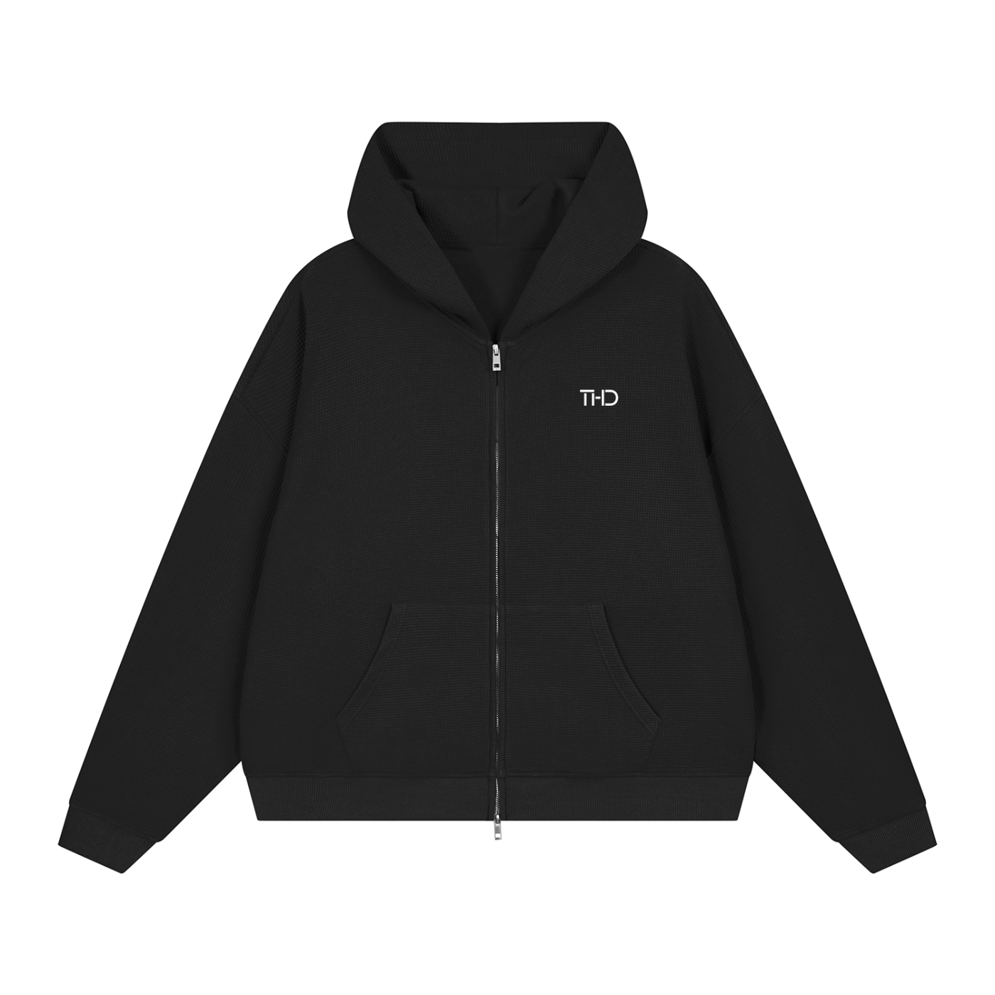 Waffle Full Zip Hoodie