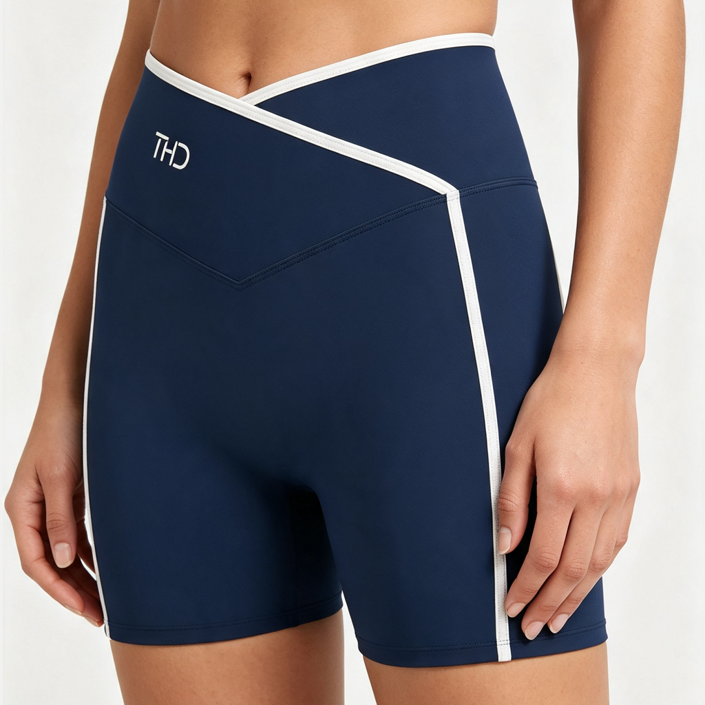 Women’s High Rise Color Block Yoga Shorts