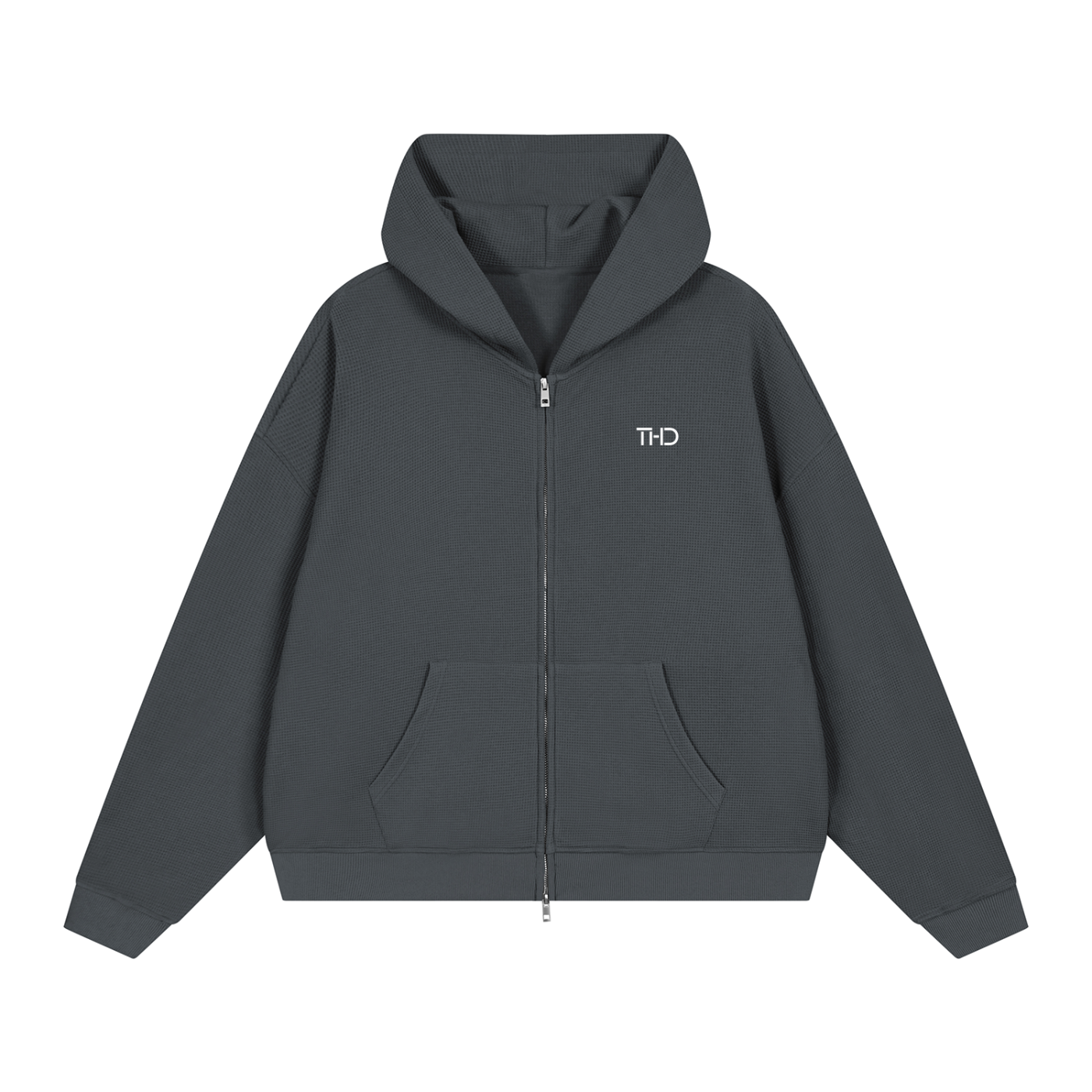 Waffle Full Zip Hoodie