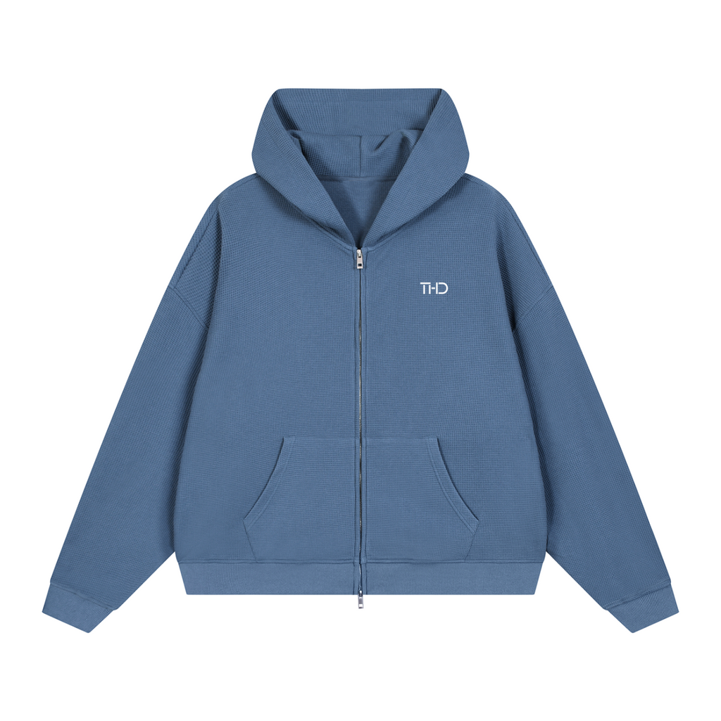 Waffle Full Zip Hoodie