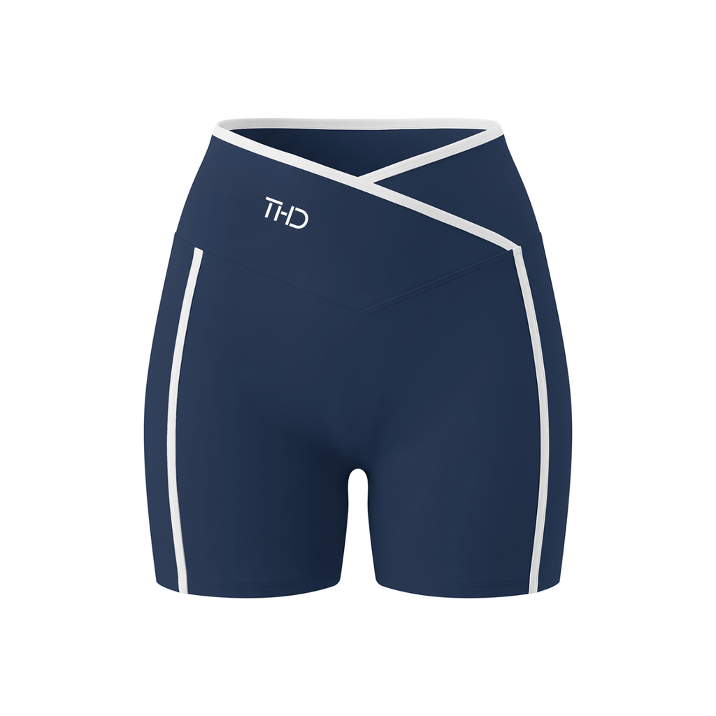 Women’s High Rise Color Block Yoga Shorts