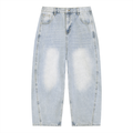 Vintage Wash Barrel Leg Jeans