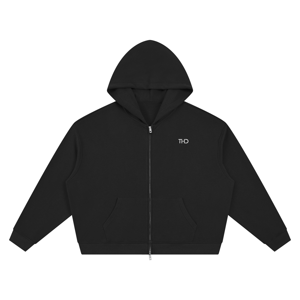 CARDZ Waffle Full Zip Hoodie