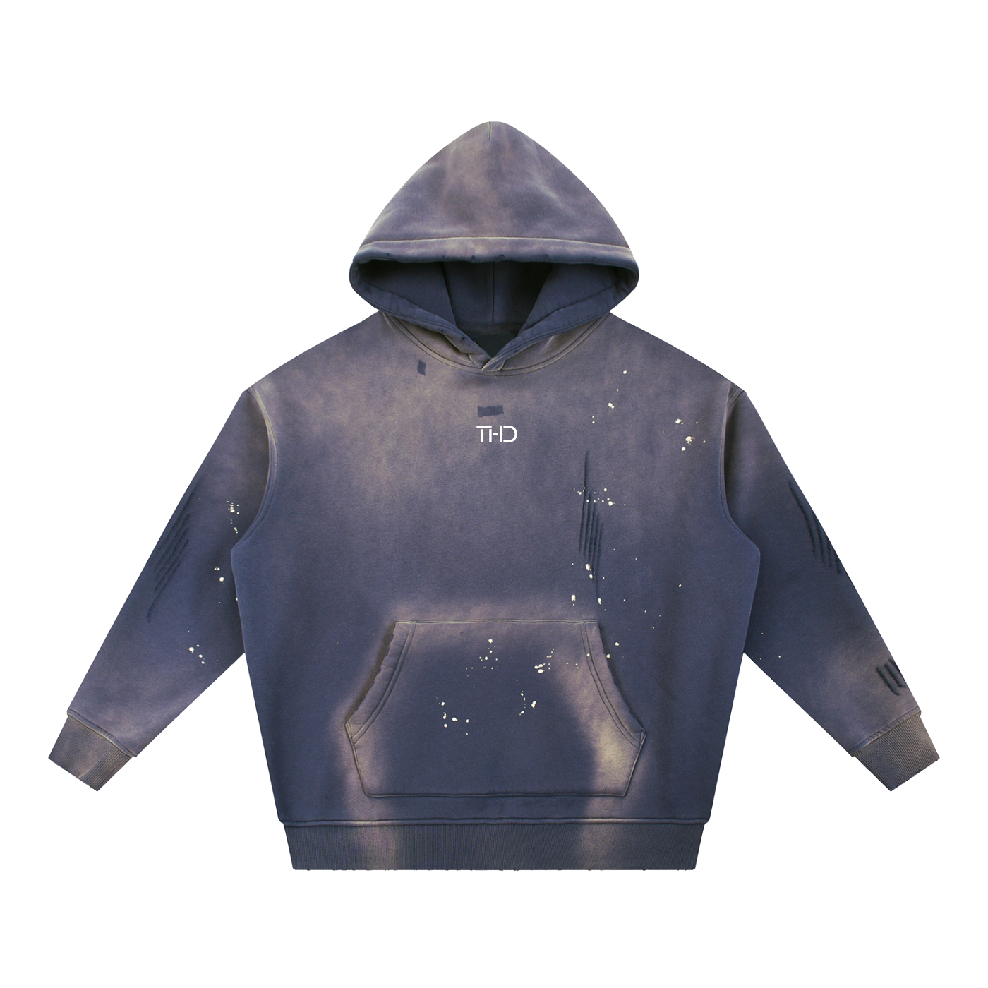 'CARDZ' Vintage Paint Splatter Hoodie