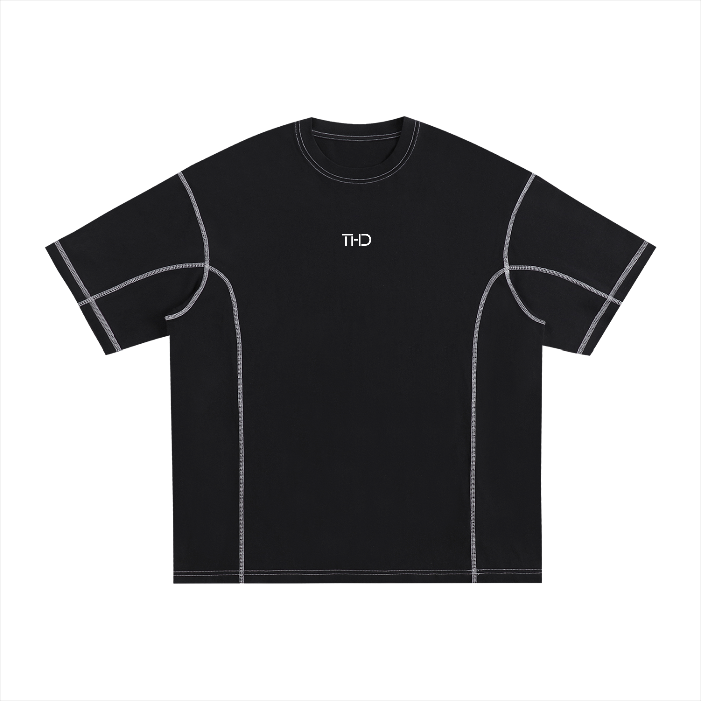 'CARDZ' Contrast-Stitched Cotton T-Shirt