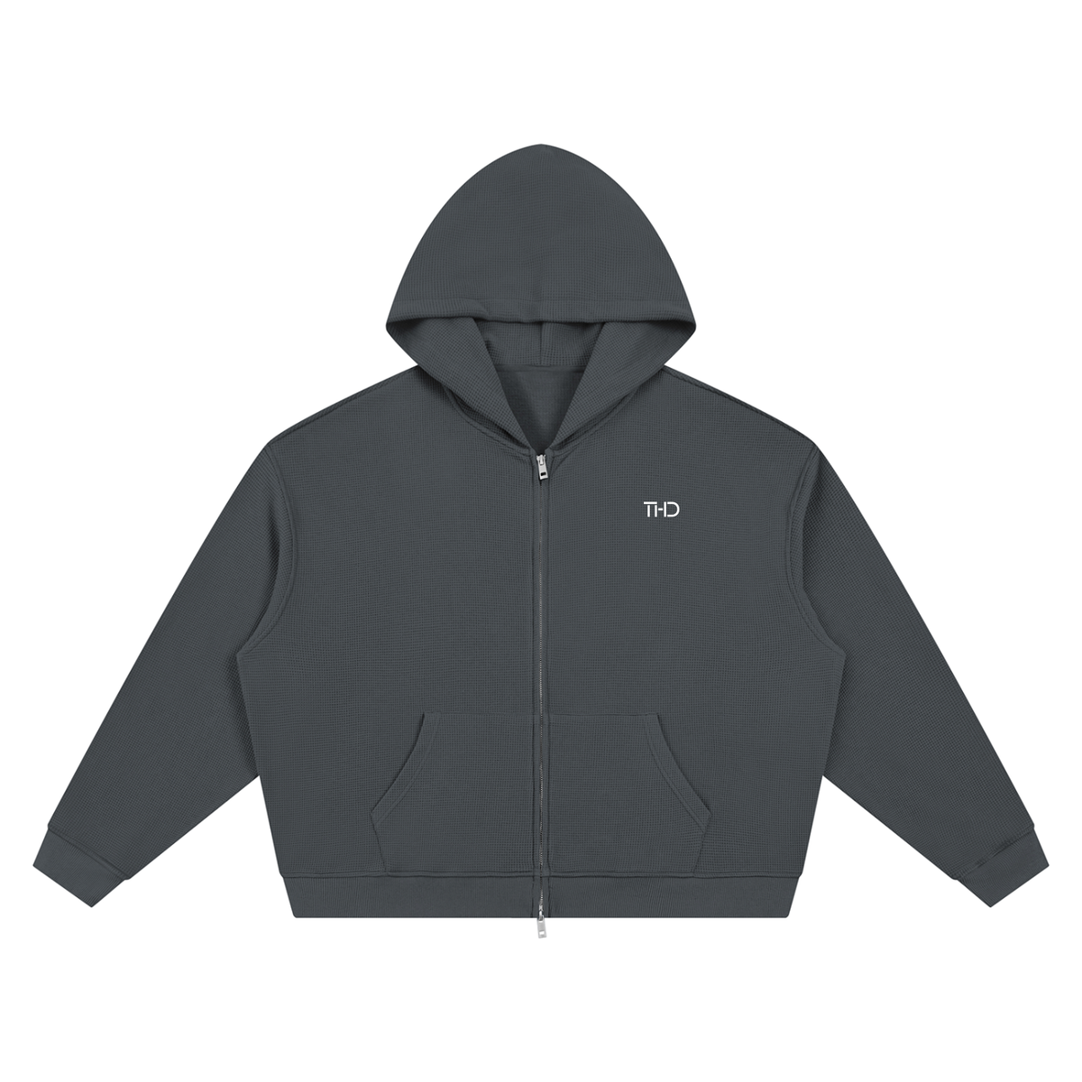 CARDZ Waffle Full Zip Hoodie