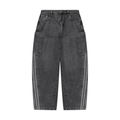 Vintage Wash Barrel Leg Jeans