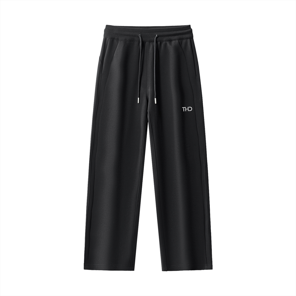 Drawstring Straight-Leg Sweatpants