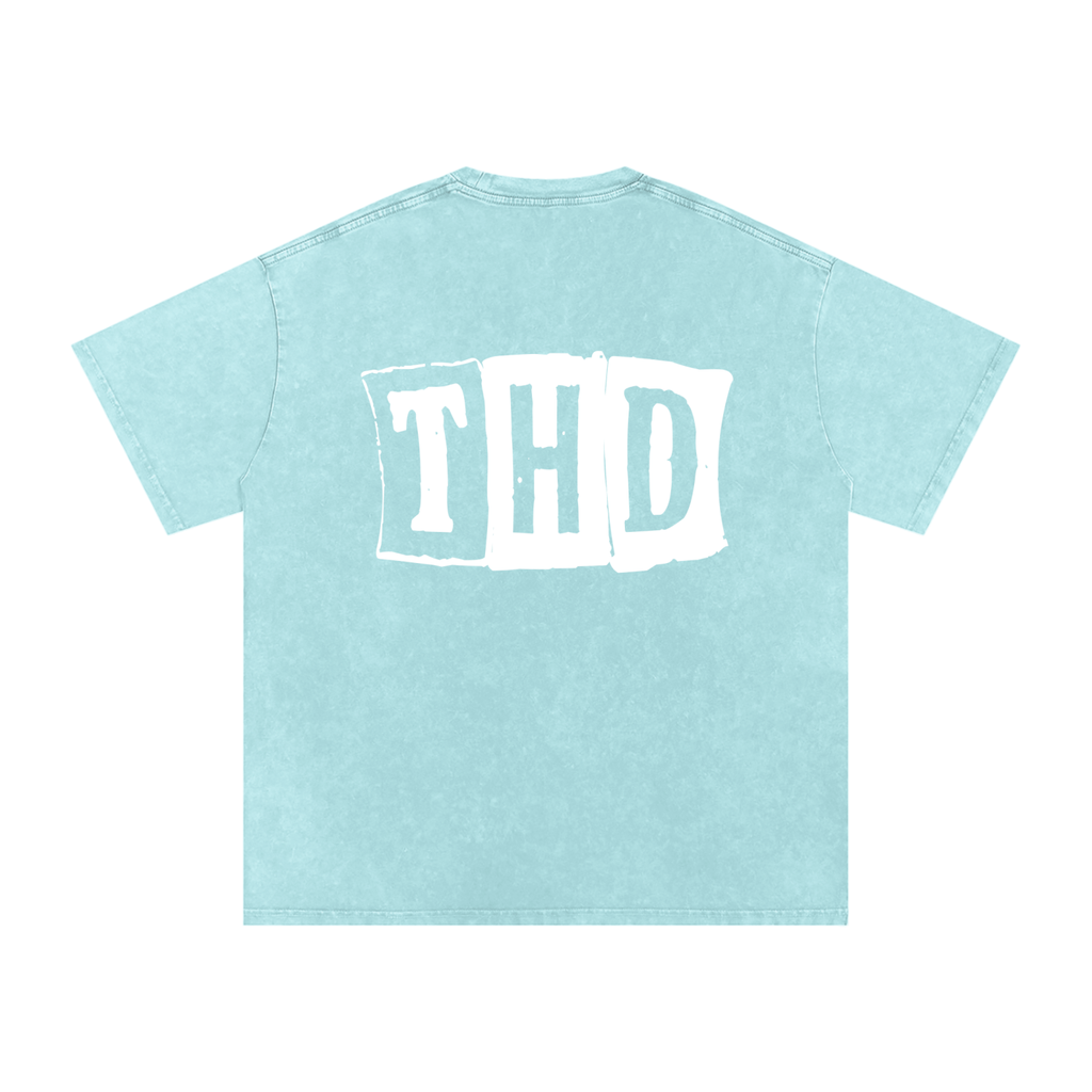 'CARDZ' Snow Washed Oversized T-Shirt