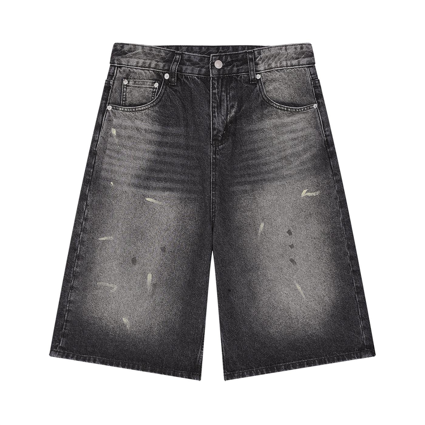 Wide Leg Denim Shorts